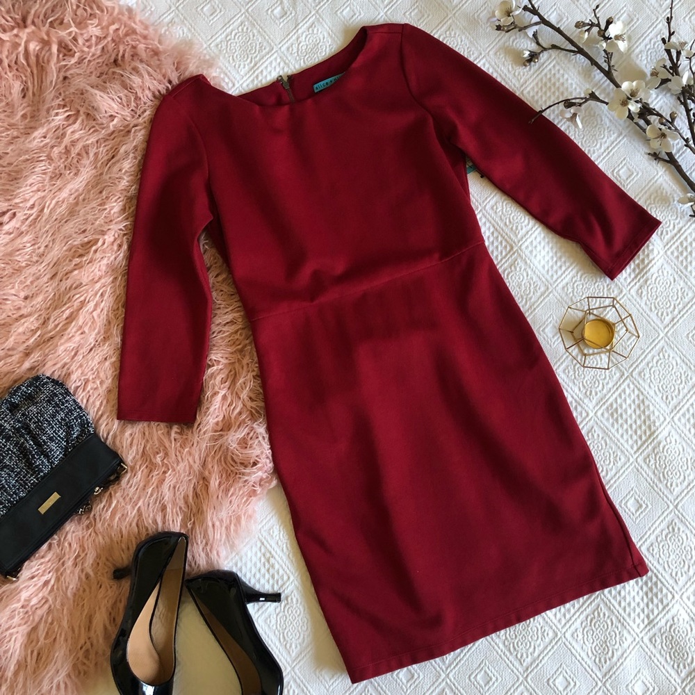 NWT Alice + Olivia Red Dress, size 8
